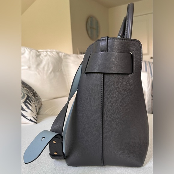 Burberry Soft Grain Calfskin Triple Stud Large Leather Belt Bag in Charcoal Grey - Picture 4 of 8